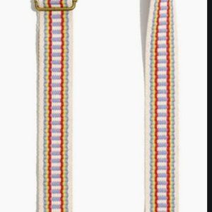 Madewell Crossbody Bag Strap Blue Red Yellow/Lime